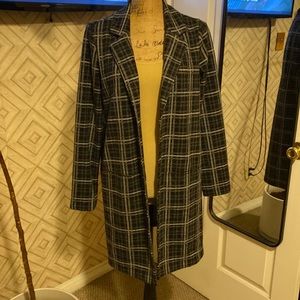 Lightweight Plaid Coat